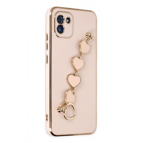 Newface Samsung Galaxy A03 Kılıf Esila Silikon - Pudra Newface Samsung Galaxy A03 Kılıf Esila Silikon - Pudra