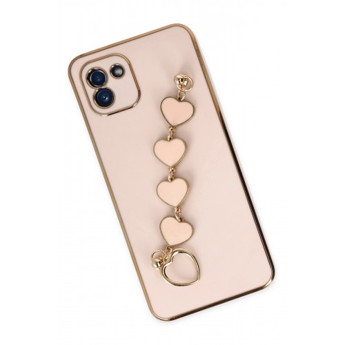 Newface Samsung Galaxy A03 Kılıf Esila Silikon - Pudra Newface Samsung Galaxy A03 Kılıf Esila Silikon - Pudra