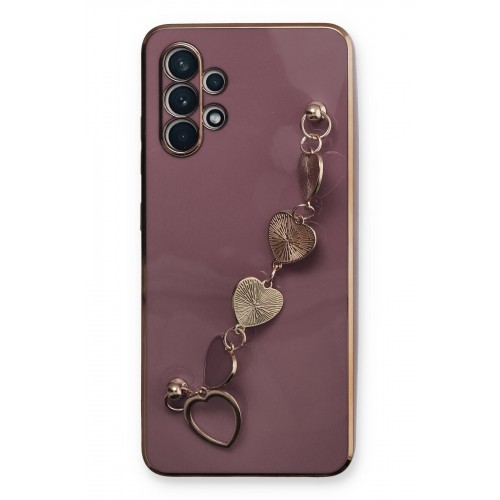 Newface Samsung Galaxy A32 Kılıf Esila Silikon - Mor Newface Samsung Galaxy A32 Kılıf Esila Silikon - Mor