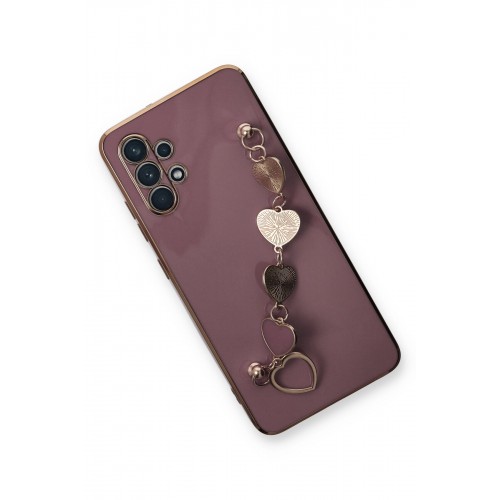 Newface Samsung Galaxy A32 Kılıf Esila Silikon - Mor Newface Samsung Galaxy A32 Kılıf Esila Silikon - Mor