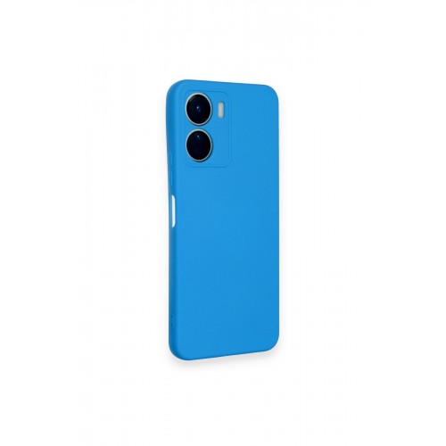 Newface Vivo Y16 Kılıf Nano içi Kadife Silikon - Mavi Newface Vivo Y16 Kılıf Nano içi Kadife Silikon - Mavi