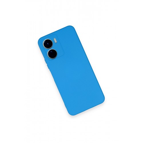 Newface Vivo Y16 Kılıf Nano içi Kadife Silikon - Mavi Newface Vivo Y16 Kılıf Nano içi Kadife Silikon - Mavi