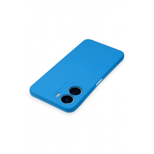 Newface Vivo Y16 Kılıf Nano içi Kadife Silikon - Mavi Newface Vivo Y16 Kılıf Nano içi Kadife Silikon - Mavi