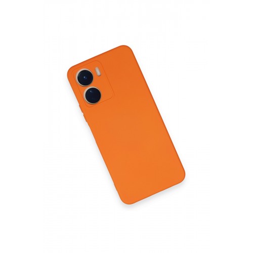 Newface Vivo Y16 Kılıf Nano içi Kadife Silikon - Turuncu Newface Vivo Y16 Kılıf Nano içi Kadife Silikon - Turuncu