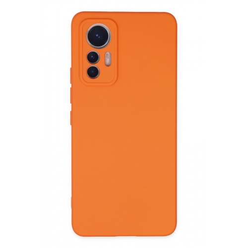 Newface Xiaomi Mi 12 Lite Kılıf Nano içi Kadife Silikon - Turuncu Newface Xiaomi Mi 12 Lite Kılıf Nano içi Kadife Silikon - Turuncu