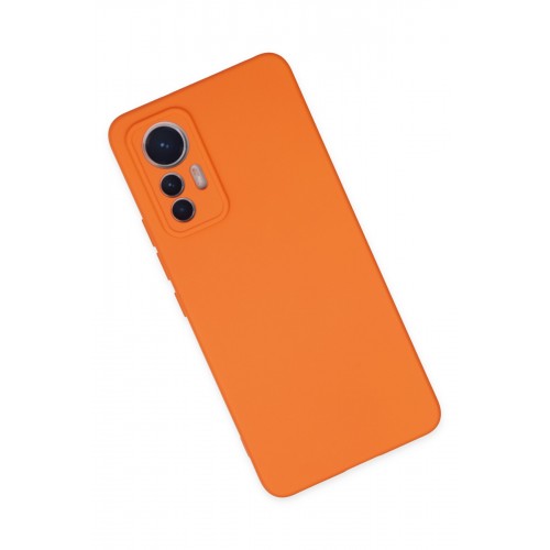Newface Xiaomi Mi 12 Lite Kılıf Nano içi Kadife Silikon - Turuncu Newface Xiaomi Mi 12 Lite Kılıf Nano içi Kadife Silikon - Turuncu