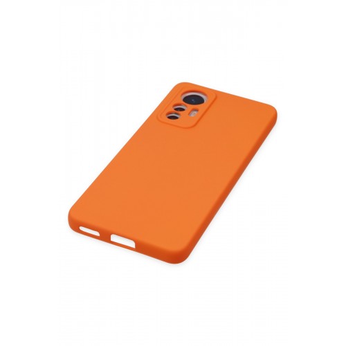 Newface Xiaomi Mi 12 Lite Kılıf Nano içi Kadife Silikon - Turuncu Newface Xiaomi Mi 12 Lite Kılıf Nano içi Kadife Silikon - Turuncu