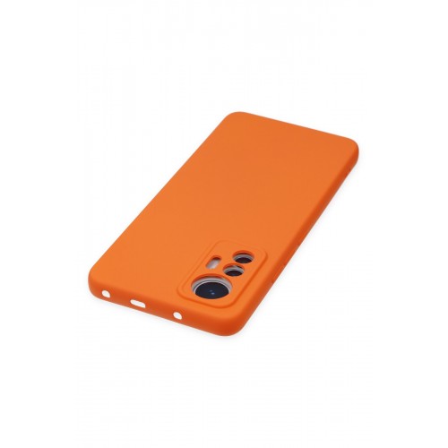 Newface Xiaomi Mi 12 Lite Kılıf Nano içi Kadife Silikon - Turuncu Newface Xiaomi Mi 12 Lite Kılıf Nano içi Kadife Silikon - Turuncu
