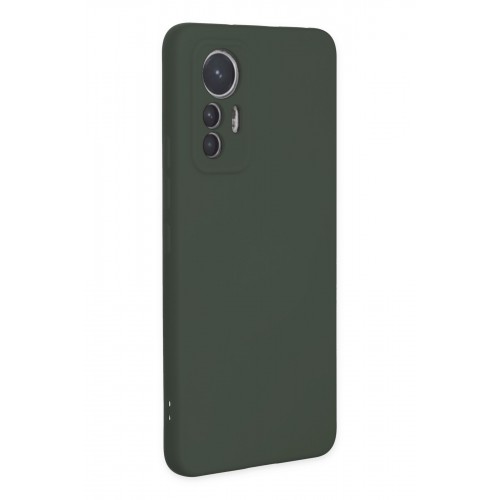 Newface Xiaomi Mi 12 Lite Kılıf Nano içi Kadife Silikon - Koyu Yeşil Newface Xiaomi Mi 12 Lite Kılıf Nano içi Kadife Silikon - Koyu Yeşil