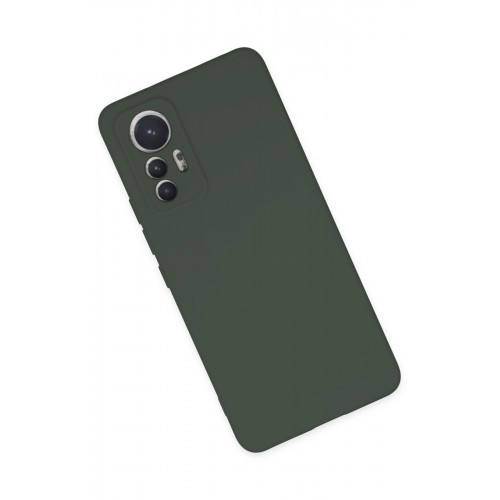Newface Xiaomi Mi 12 Lite Kılıf Nano içi Kadife Silikon - Koyu Yeşil Newface Xiaomi Mi 12 Lite Kılıf Nano içi Kadife Silikon - Koyu Yeşil