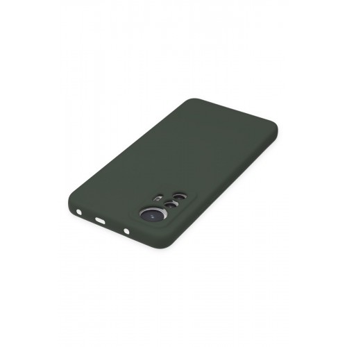 Newface Xiaomi Mi 12 Lite Kılıf Nano içi Kadife Silikon - Koyu Yeşil Newface Xiaomi Mi 12 Lite Kılıf Nano içi Kadife Silikon - Koyu Yeşil