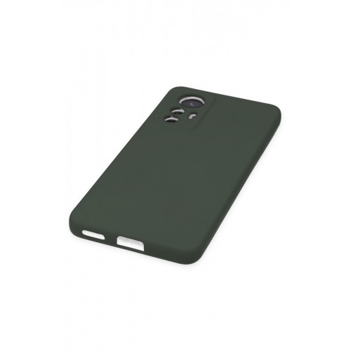 Newface Xiaomi Mi 12 Lite Kılıf Nano içi Kadife Silikon - Koyu Yeşil Newface Xiaomi Mi 12 Lite Kılıf Nano içi Kadife Silikon - Koyu Yeşil