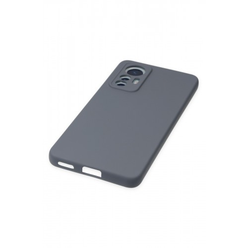 Newface Xiaomi Mi 12 Lite Kılıf Nano içi Kadife Silikon - Gri Newface Xiaomi Mi 12 Lite Kılıf Nano içi Kadife Silikon - Gri