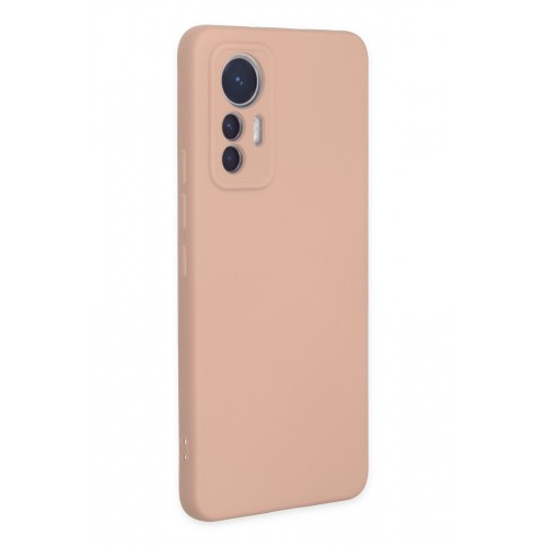 Newface Xiaomi Mi 12 Lite Kılıf Nano içi Kadife Silikon - Pudra Newface Xiaomi Mi 12 Lite Kılıf Nano içi Kadife Silikon - Pudra