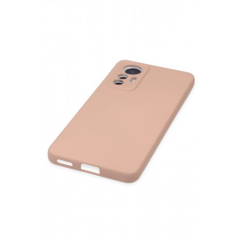 Newface Xiaomi Mi 12 Lite Kılıf Nano içi Kadife Silikon - Pudra Newface Xiaomi Mi 12 Lite Kılıf Nano içi Kadife Silikon - Pudra