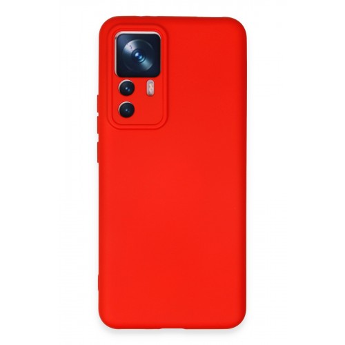 Newface Xiaomi Mi 12T Kılıf Nano içi Kadife Silikon - Kırmızı Newface Xiaomi Mi 12T Kılıf Nano içi Kadife Silikon - Kırmızı