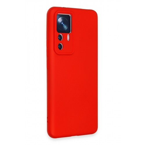 Newface Xiaomi Mi 12T Kılıf Nano içi Kadife Silikon - Kırmızı Newface Xiaomi Mi 12T Kılıf Nano içi Kadife Silikon - Kırmızı