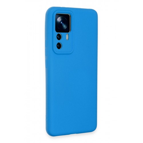Newface Xiaomi Mi 12T Kılıf Nano içi Kadife Silikon - Mavi Newface Xiaomi Mi 12T Kılıf Nano içi Kadife Silikon - Mavi