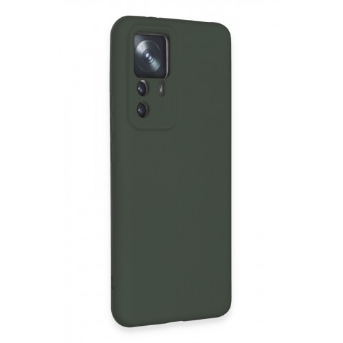 Newface Xiaomi Mi 12T Kılıf Nano içi Kadife Silikon - Koyu Yeşil Newface Xiaomi Mi 12T Kılıf Nano içi Kadife Silikon - Koyu Yeşil