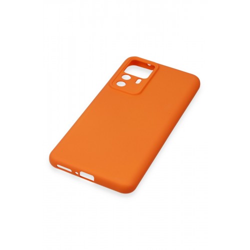 Newface Xiaomi Mi 12T Pro Kılıf Nano içi Kadife Silikon - Turuncu Newface Xiaomi Mi 12T Pro Kılıf Nano içi Kadife Silikon - Turuncu