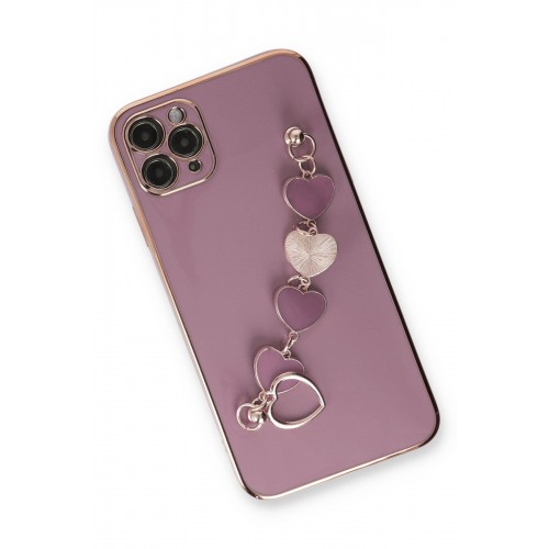 Newface iPhone 11 Pro Kılıf Esila Silikon - Mor Newface iPhone 11 Pro Kılıf Esila Silikon - Mor
