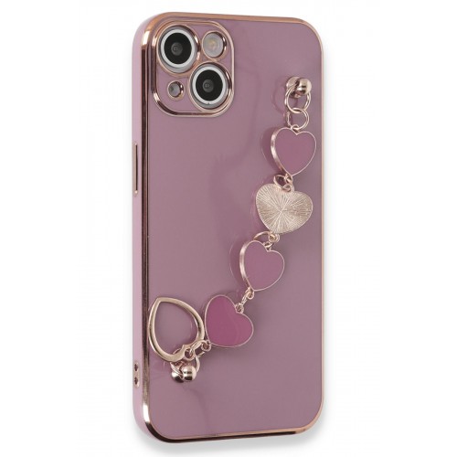 Newface iPhone 13 Kılıf Esila Silikon - Mor Newface iPhone 13 Kılıf Esila Silikon - Mor