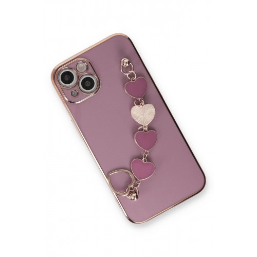 Newface iPhone 13 Kılıf Esila Silikon - Mor Newface iPhone 13 Kılıf Esila Silikon - Mor