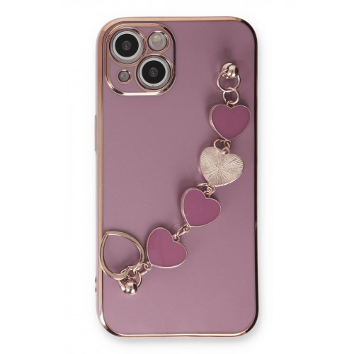 Newface iPhone 13 Kılıf Esila Silikon - Mor Newface iPhone 13 Kılıf Esila Silikon - Mor