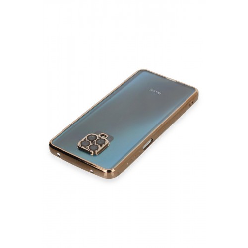 Newface Xiaomi Redmi Note 9S Kılıf Razer Lensli Silikon - Gold Newface Xiaomi Redmi Note 9S Kılıf Razer Lensli Silikon - Gold