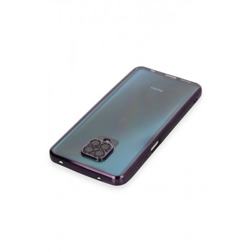 Newface Xiaomi Redmi Note 9 Pro Kılıf Razer Lensli Silikon - Mor Newface Xiaomi Redmi Note 9 Pro Kılıf Razer Lensli Silikon - Mor