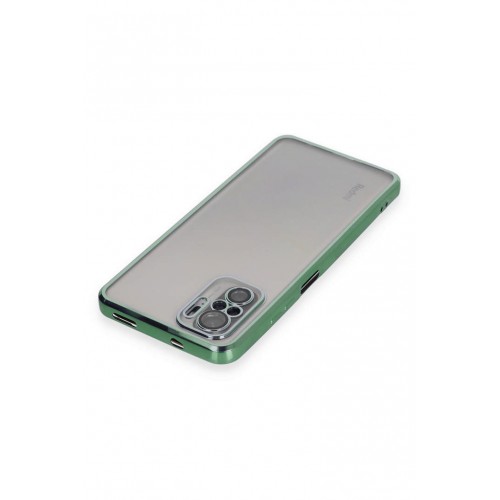 Newface Xiaomi Redmi Note 10 Kılıf Razer Lensli Silikon - Yeşil Newface Xiaomi Redmi Note 10 Kılıf Razer Lensli Silikon - Yeşil