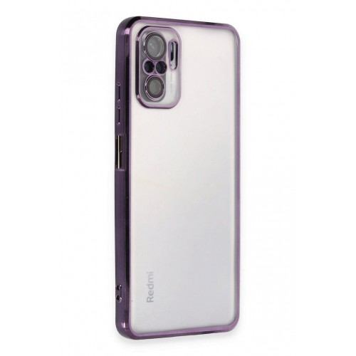 Newface Xiaomi Redmi Note 10S Kılıf Razer Lensli Silikon - Mor Newface Xiaomi Redmi Note 10S Kılıf Razer Lensli Silikon - Mor