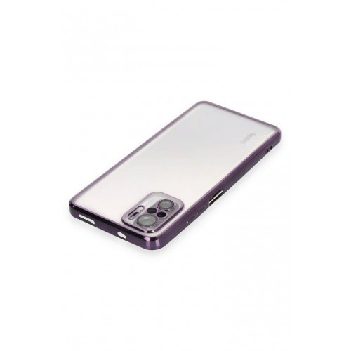 Newface Xiaomi Redmi Note 10S Kılıf Razer Lensli Silikon - Mor Newface Xiaomi Redmi Note 10S Kılıf Razer Lensli Silikon - Mor