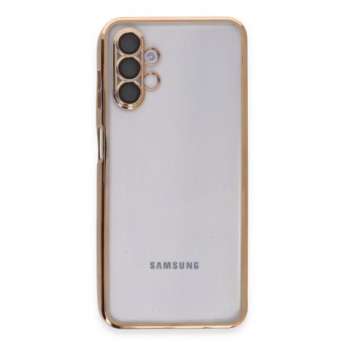 Newface Samsung Galaxy A04S Kılıf Razer Lensli Silikon - Gold Newface Samsung Galaxy A04S Kılıf Razer Lensli Silikon - Gold