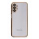 Newface Samsung Galaxy A04S Kılıf Razer Lensli Silikon - Gold Newface Samsung Galaxy A04S Kılıf Razer Lensli Silikon - Gold