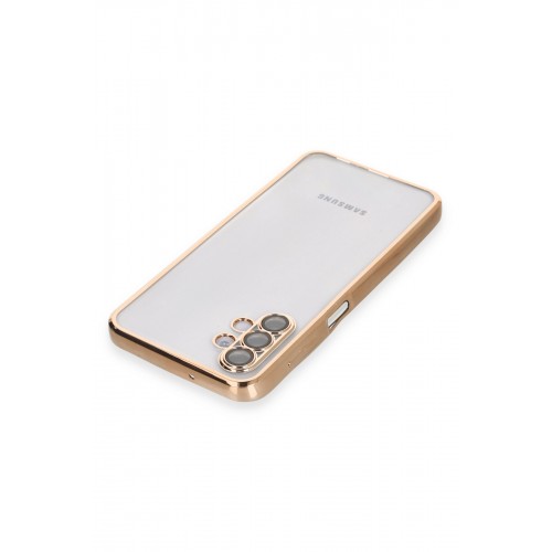 Newface Samsung Galaxy A04S Kılıf Razer Lensli Silikon - Gold Newface Samsung Galaxy A04S Kılıf Razer Lensli Silikon - Gold