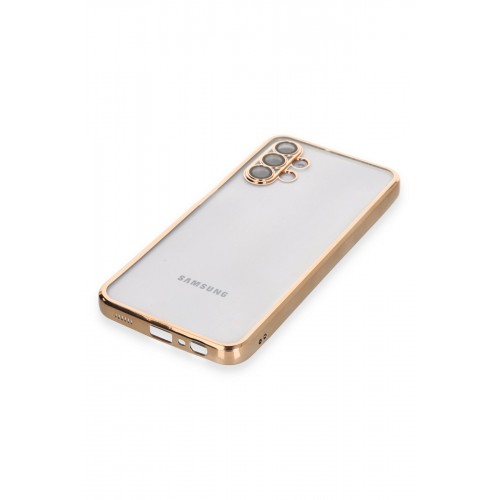 Newface Samsung Galaxy A04S Kılıf Razer Lensli Silikon - Gold Newface Samsung Galaxy A04S Kılıf Razer Lensli Silikon - Gold