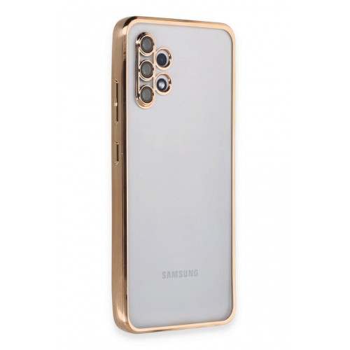 Newface Samsung Galaxy A32 Kılıf Razer Lensli Silikon - Gold Newface Samsung Galaxy A32 Kılıf Razer Lensli Silikon - Gold
