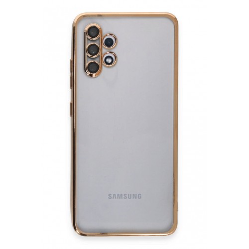 Newface Samsung Galaxy A32 Kılıf Razer Lensli Silikon - Gold Newface Samsung Galaxy A32 Kılıf Razer Lensli Silikon - Gold