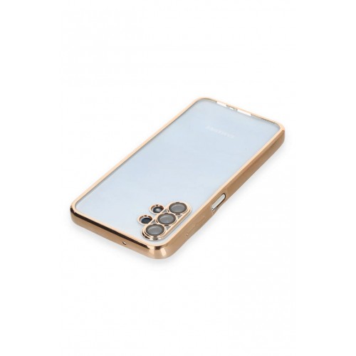 Newface Samsung Galaxy A13 4G Kılıf Razer Lensli Silikon - Gold Newface Samsung Galaxy A13 4G Kılıf Razer Lensli Silikon - Gold