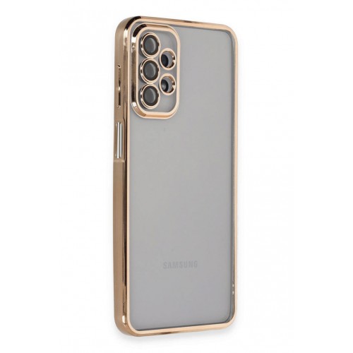 Newface Samsung Galaxy A23 4G Kılıf Razer Lensli Silikon - Gold Newface Samsung Galaxy A23 4G Kılıf Razer Lensli Silikon - Gold
