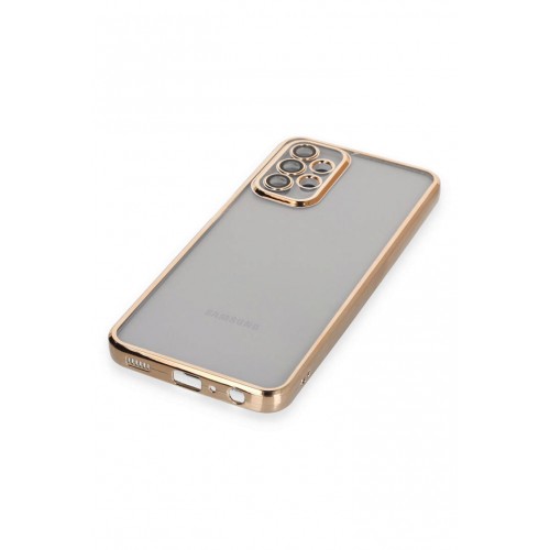 Newface Samsung Galaxy A23 4G Kılıf Razer Lensli Silikon - Gold Newface Samsung Galaxy A23 4G Kılıf Razer Lensli Silikon - Gold
