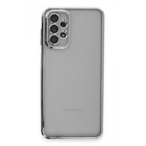 Newface Samsung Galaxy A23 4G Kılıf Razer Lensli Silikon - Gümüş Newface Samsung Galaxy A23 4G Kılıf Razer Lensli Silikon - Gümüş