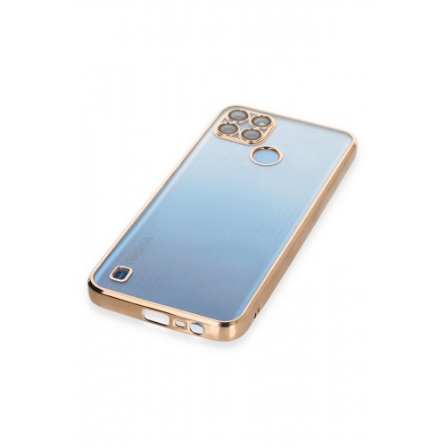 Newface Realme C25Y Kılıf Razer Lensli Silikon - Gold Newface Realme C25Y Kılıf Razer Lensli Silikon - Gold