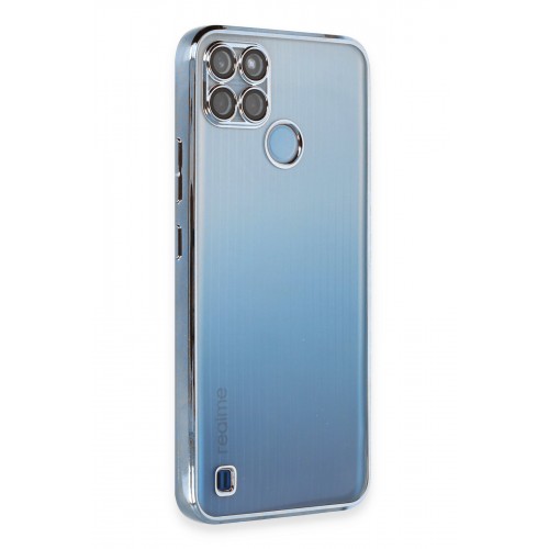 Newface Realme C25Y Kılıf Razer Lensli Silikon - Açık Mavi Newface Realme C25Y Kılıf Razer Lensli Silikon - Açık Mavi