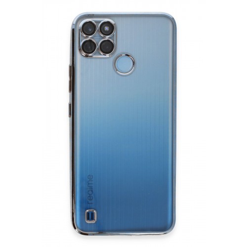 Newface Realme C21Y Kılıf Razer Lensli Silikon - Açık Mavi Newface Realme C21Y Kılıf Razer Lensli Silikon - Açık Mavi