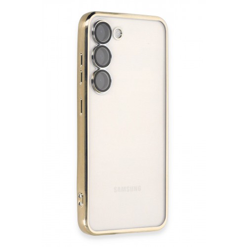 Newface Samsung Galaxy S23 Plus Kılıf Razer Lensli Silikon - Gold Newface Samsung Galaxy S23 Plus Kılıf Razer Lensli Silikon - Gold