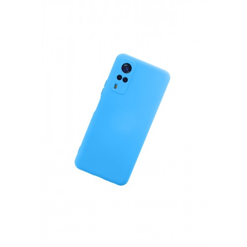 Newface Vivo Y31 2021 Kılıf Nano içi Kadife Silikon - Mavi Newface Vivo Y31 2021 Kılıf Nano içi Kadife Silikon - Mavi