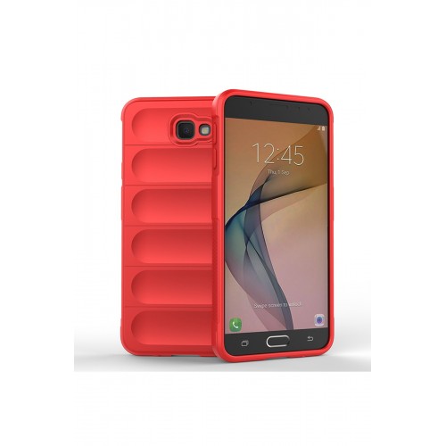 Newface Samsung Galaxy J7 Prime Kılıf Optimum Silikon - Kırmızı