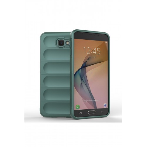 Newface Samsung Galaxy J7 Prime Kılıf Optimum Silikon - Koyu Yeşil